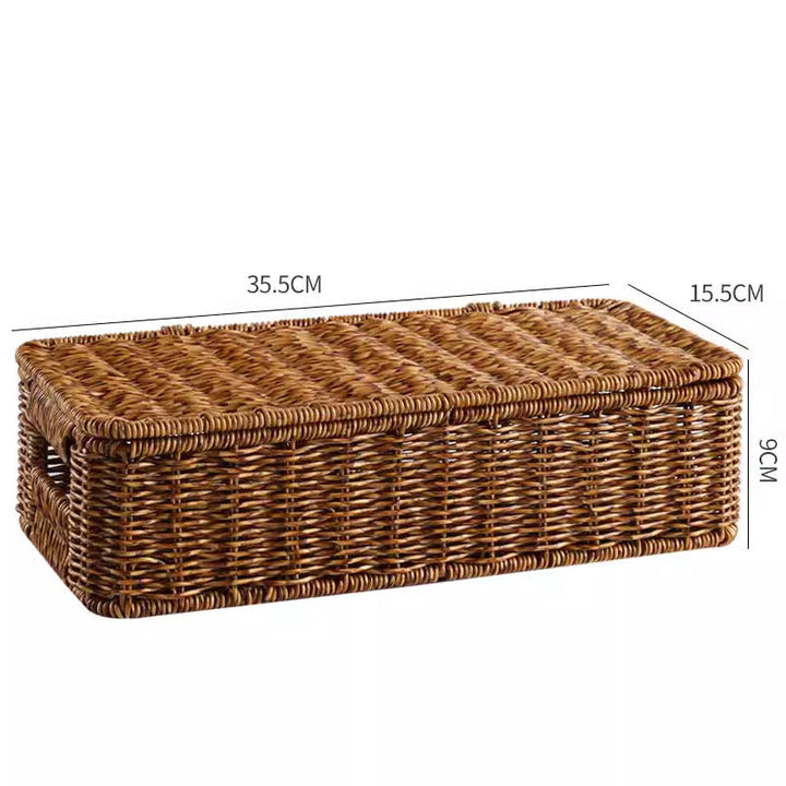 Woven Storage Organizer with Lid Kalsten