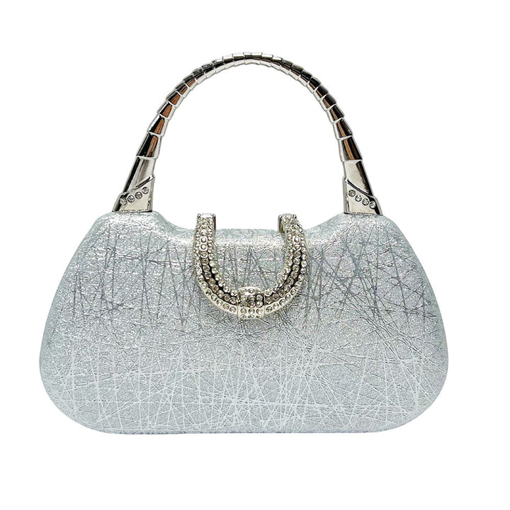 Rhinestone-Detail Evening Handbag