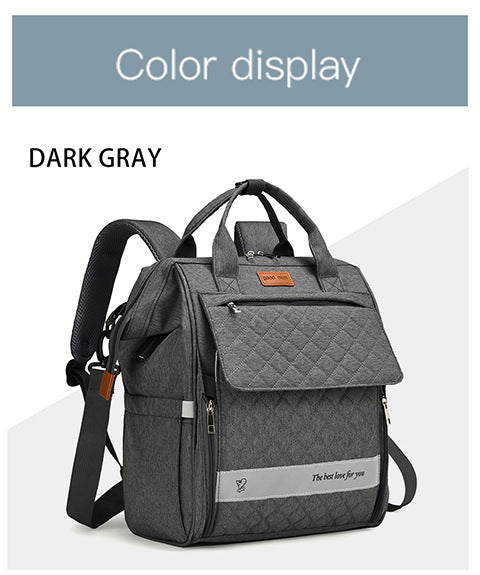 Quilted Multi-Purpose Backpack Kalsten