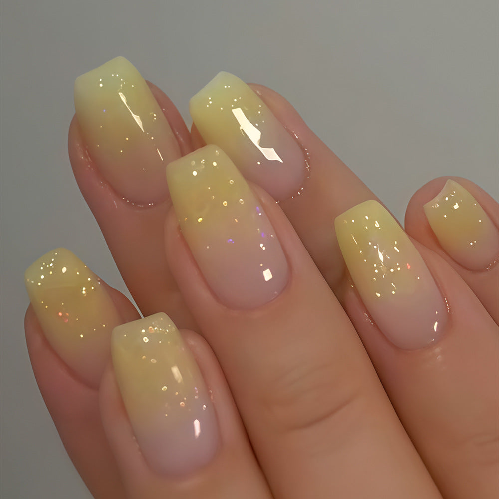 Artificial nails with glitter gradient effect Kalsten