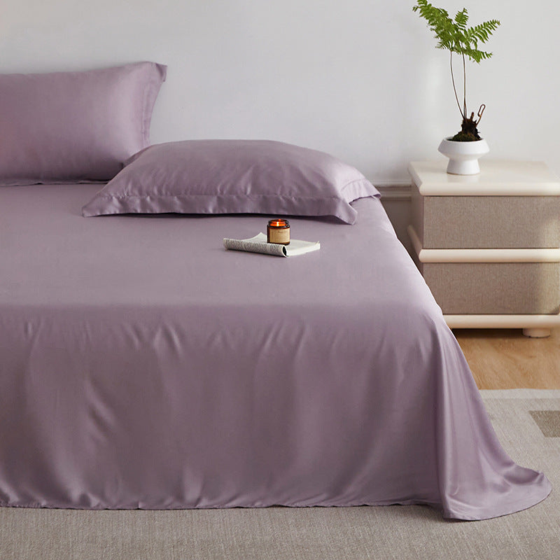 Premium satin bedding set made of microfiber with silky glossy surface
