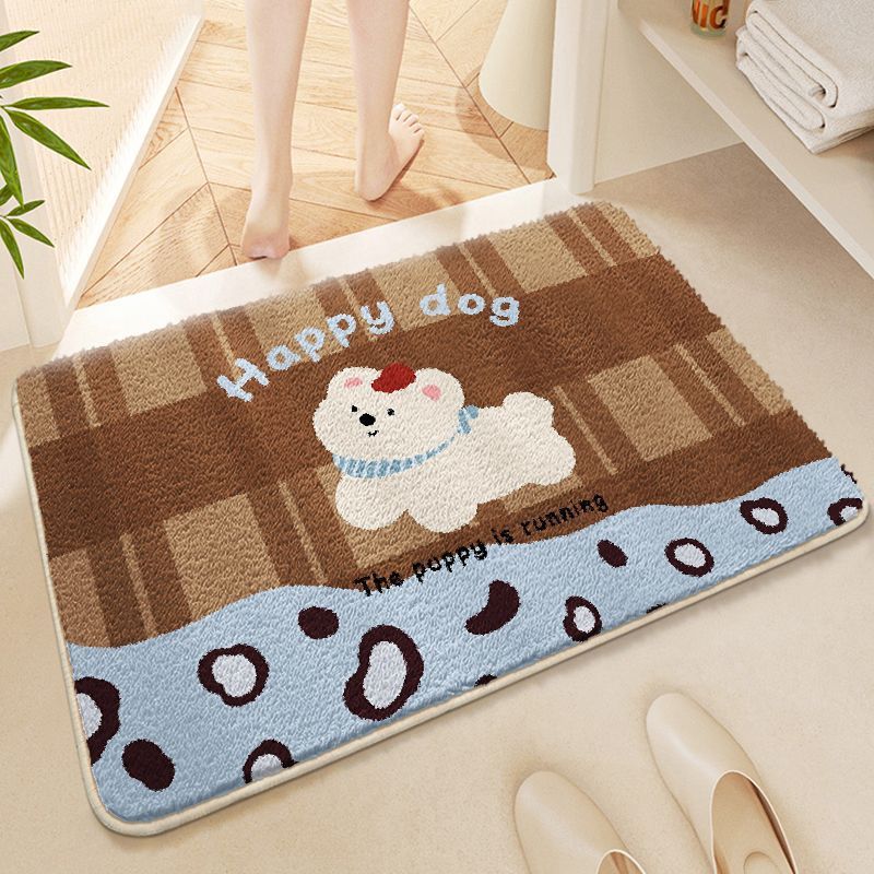 Cute Cartoon-Themed Bathroom Mat