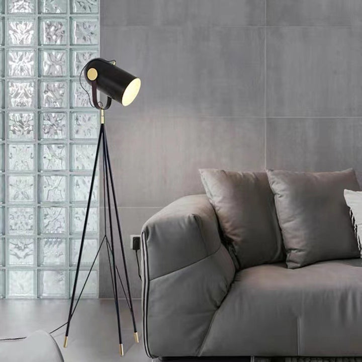Modern Adjustable Floor Lamp with Tripod Base