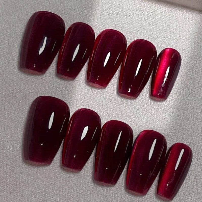 Glossy Press-On Nails Set with Elegant Finish Kalsten