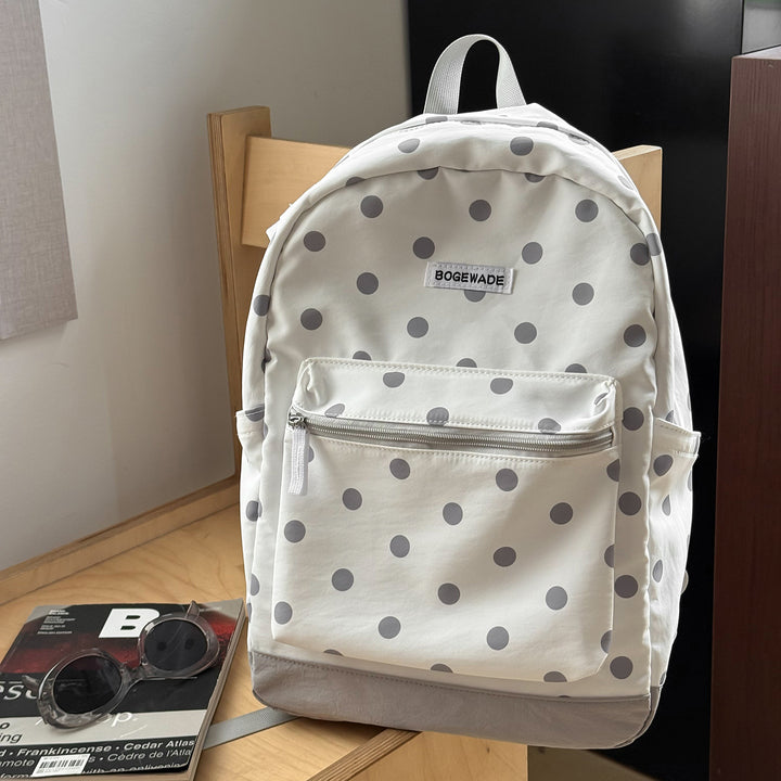 Casual Dot-Printed Backpack Kalsten