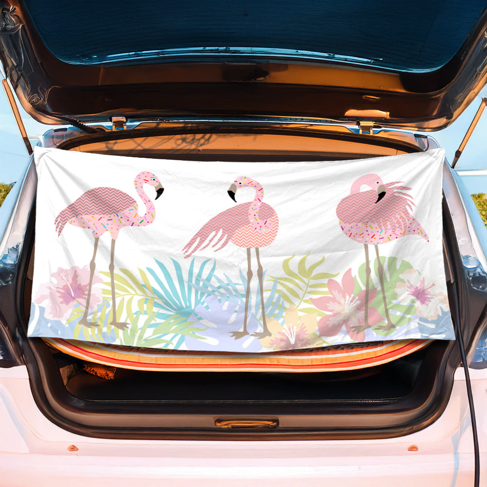 Trunk mat with creative flamingo design Kalsten