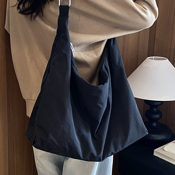 Soft Fabric Slouchy Shoulder Bag