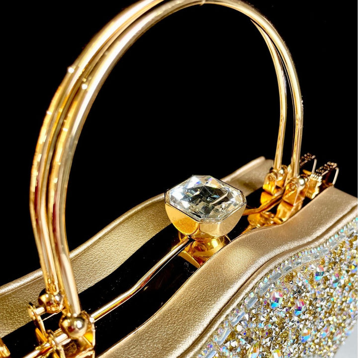 Decorative Crystal Detail Evening Handbag