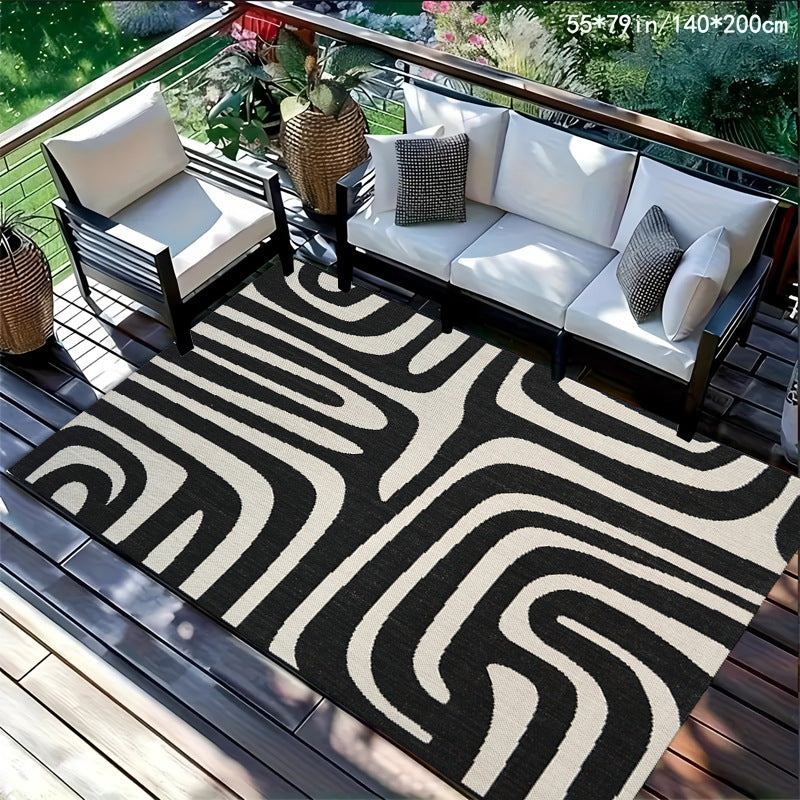 Outdoor Checkerboard Area Rug