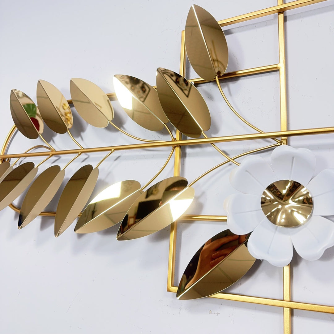 Elegant Botanical Wall Art Sculpture Kalsten
