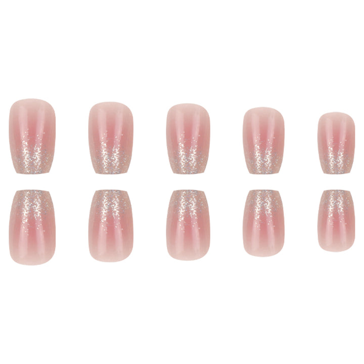Long Glittered Ombre Press-On Nails Kalsten