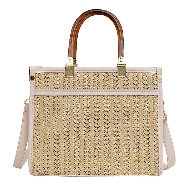 Elegant Woven Handheld Tote