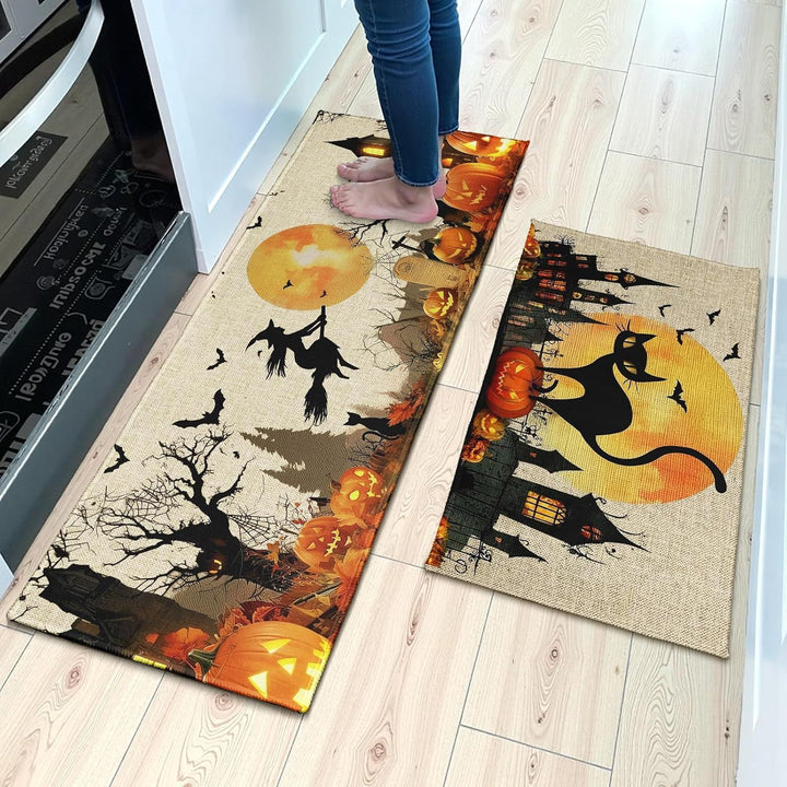 Halloween Themed Kitchen Mat for Home