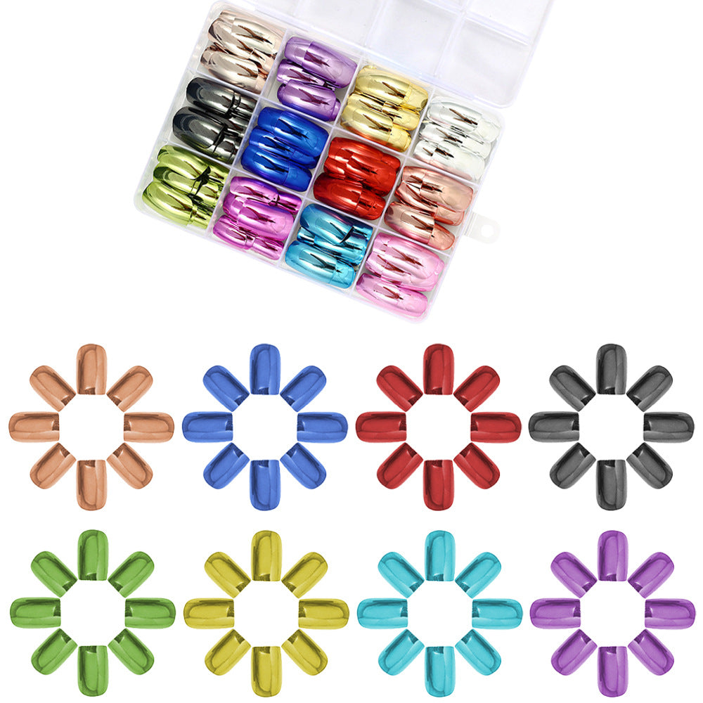 Metallic Polish Press-On Nail Set Kalsten