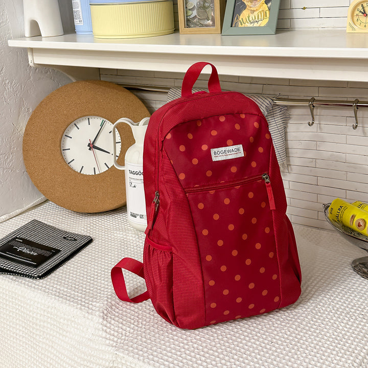 Durable Polka Dot Backpack Kalsten