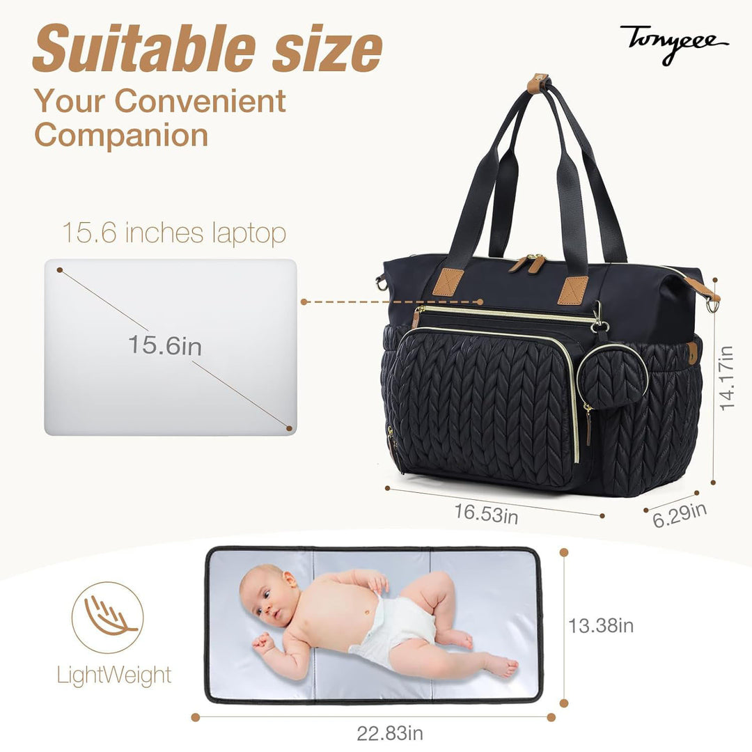 Versatile Multi-Pocket Diaper Bag Kalsten