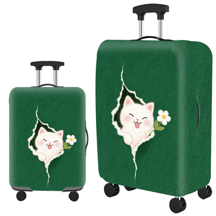 Artistic Cat-Themed Hard Shell Suitcase Kalsten