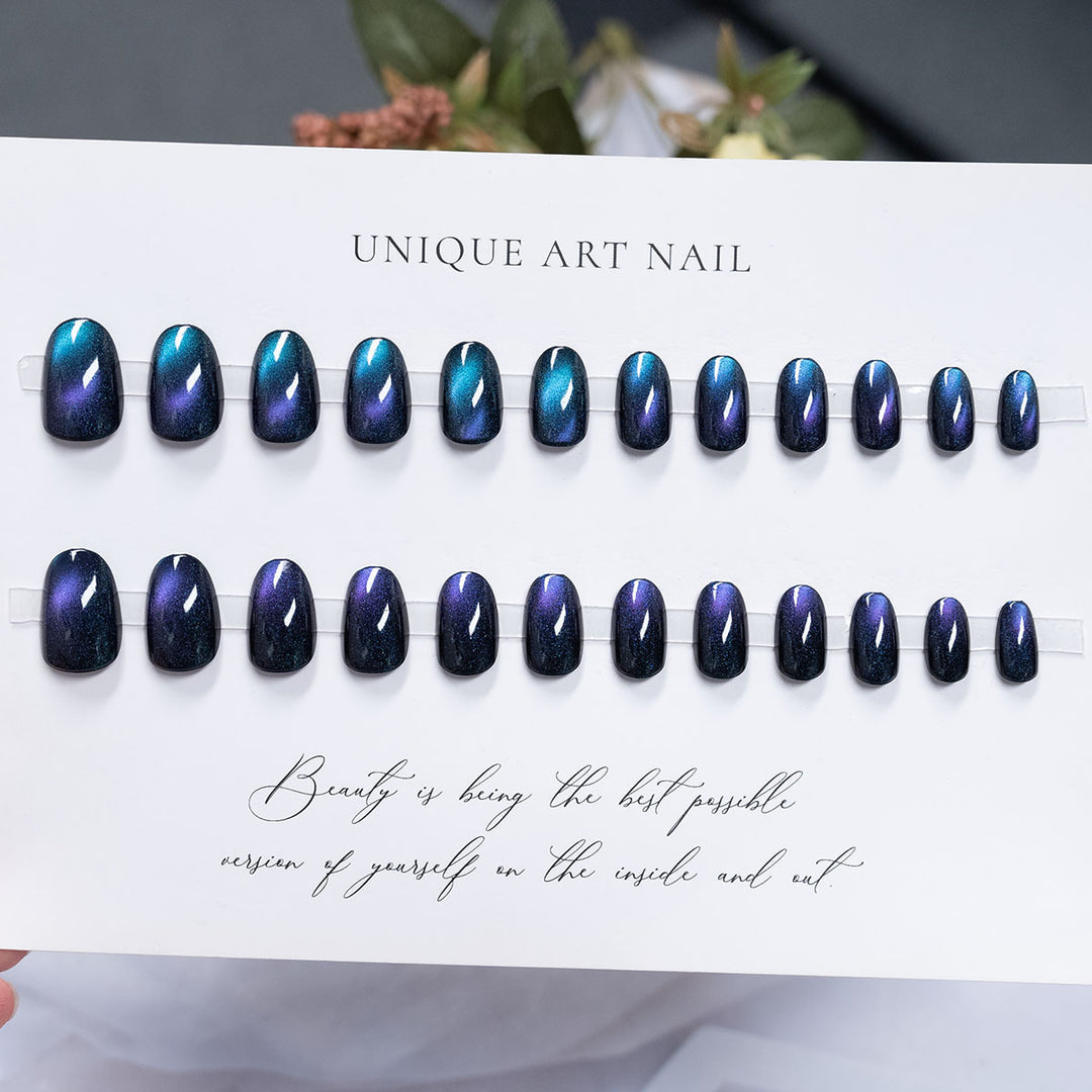 Glossy Long-Lasting Press-On Nail Set