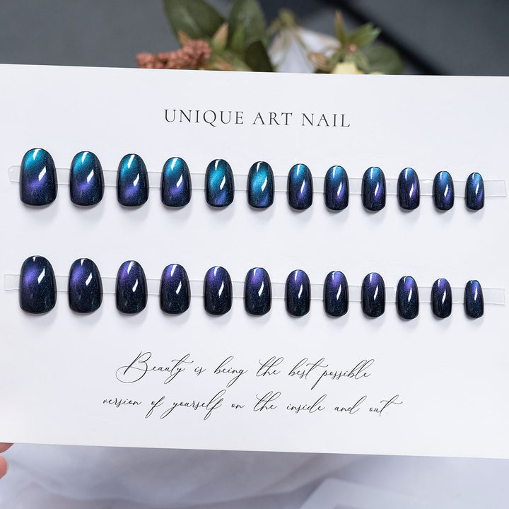 Glossy Long-Lasting Press-On Nail Set