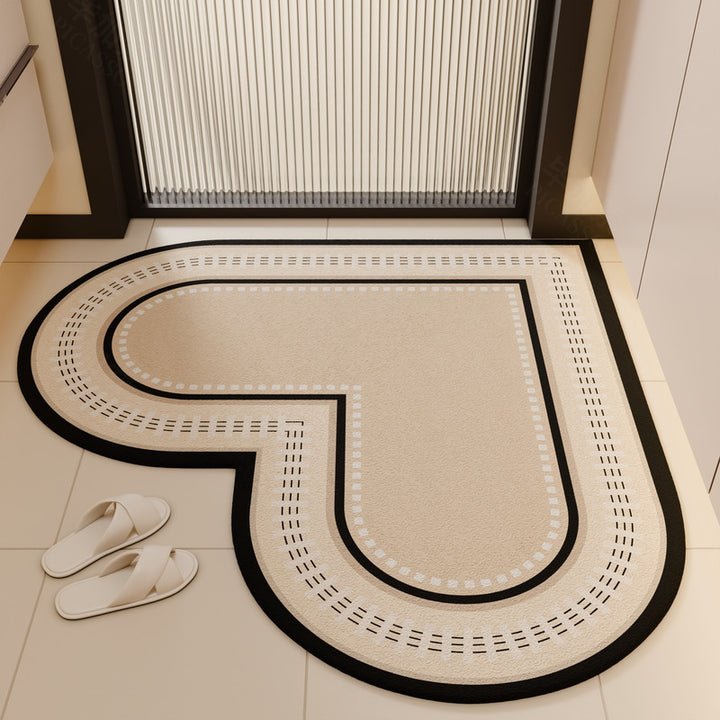 Heart-Shaped Non-Slip Kitchen Mat Kalsten