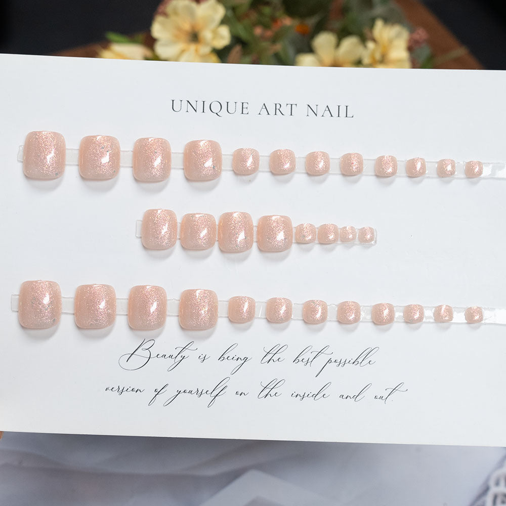 Glittery Gel Nail Art