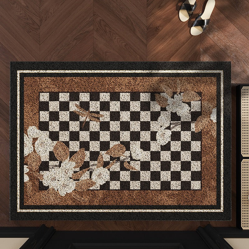 Checkerboard Design Indoor Mat for Home