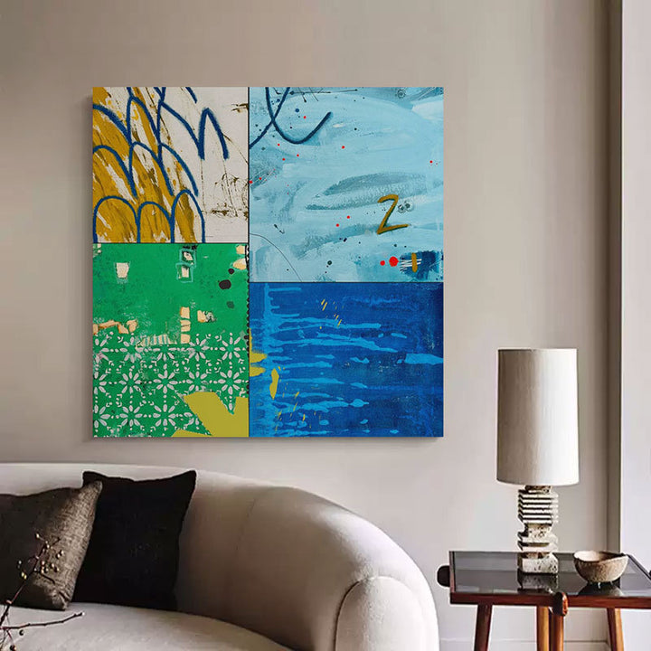 Abstract Expressionist Canvas Art
