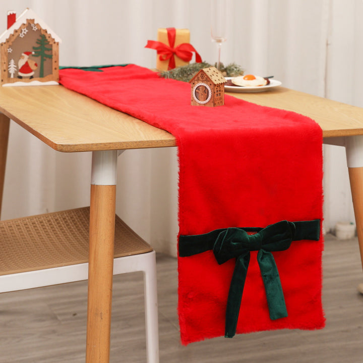 Plush Christmas Chair Cover