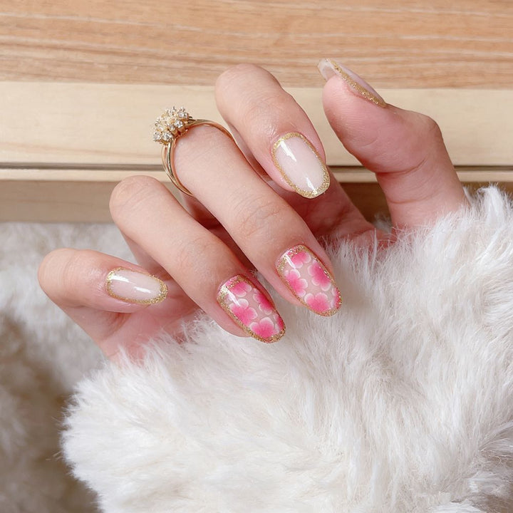 Floral Design Press-On Nail Art Set