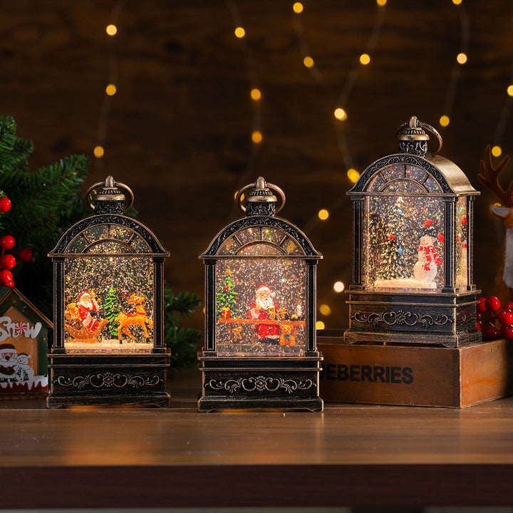 LED Illuminated Snow Globe Lantern Decoration Kalsten