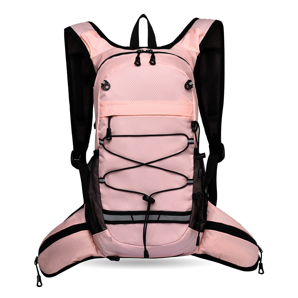 Sporty backpack with breathable mesh inserts and elastic carrying straps Kalsten