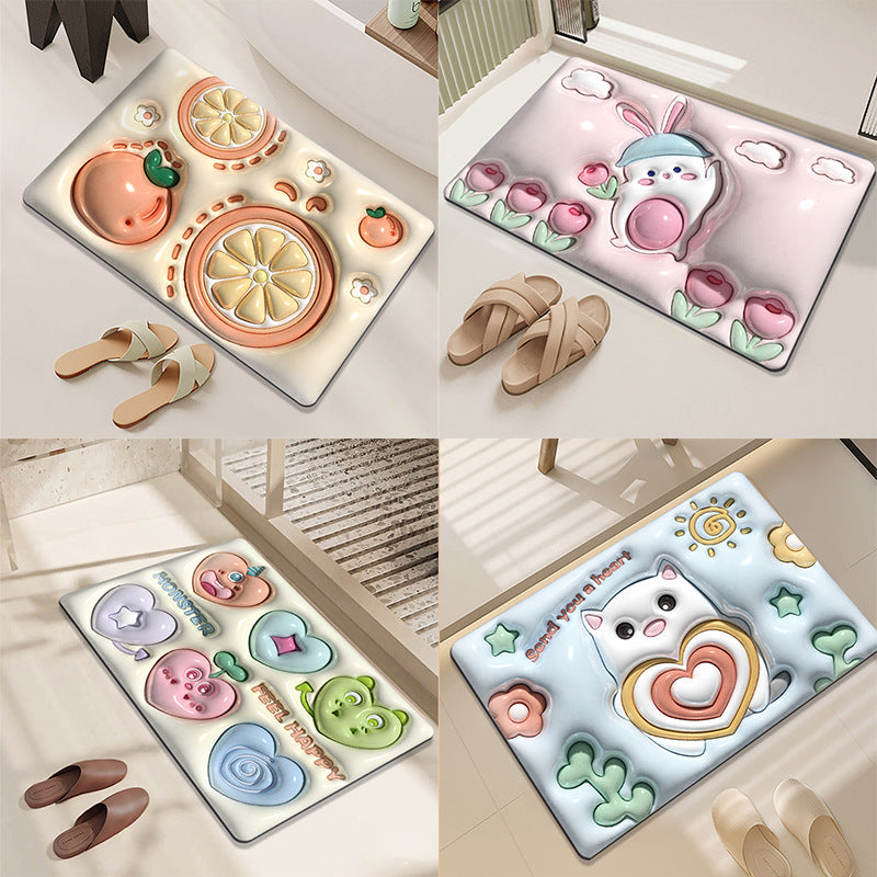 Cute Cartoon-Themed Area Mat