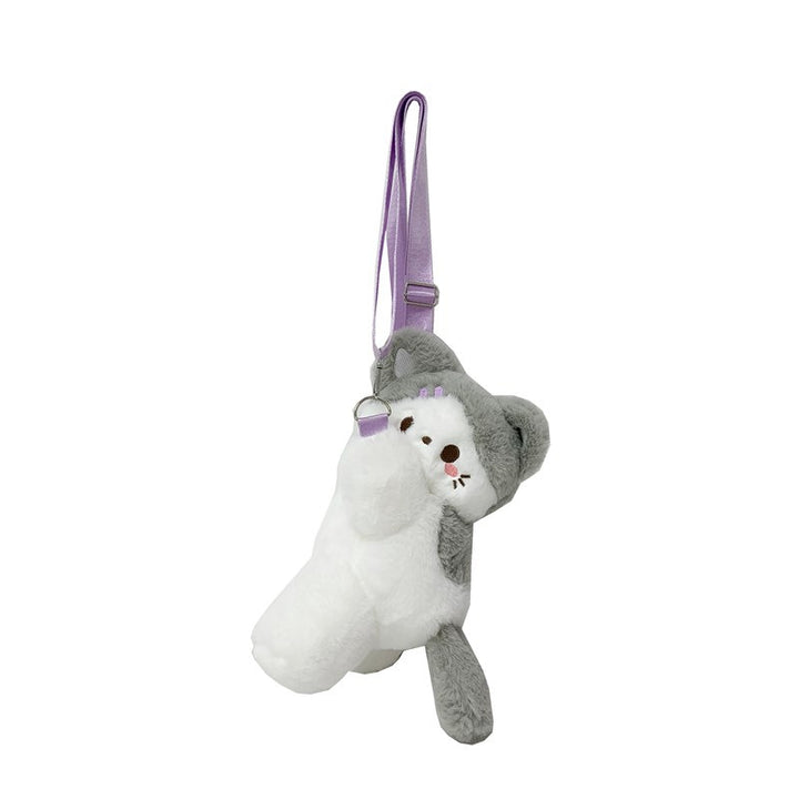 Plush Bunny-Themed Crossbody Bag