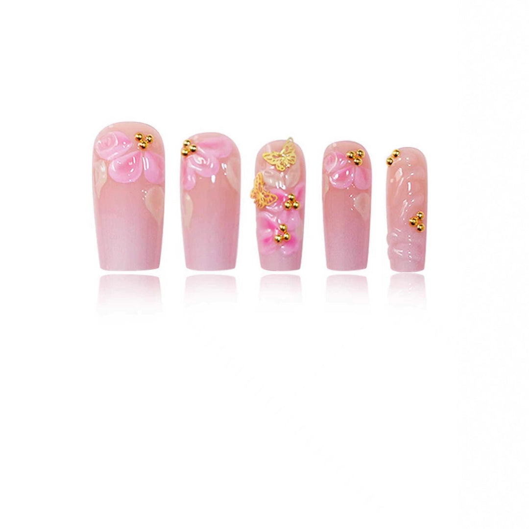 Premium Decorative Floral Nail Enhancements Kalsten