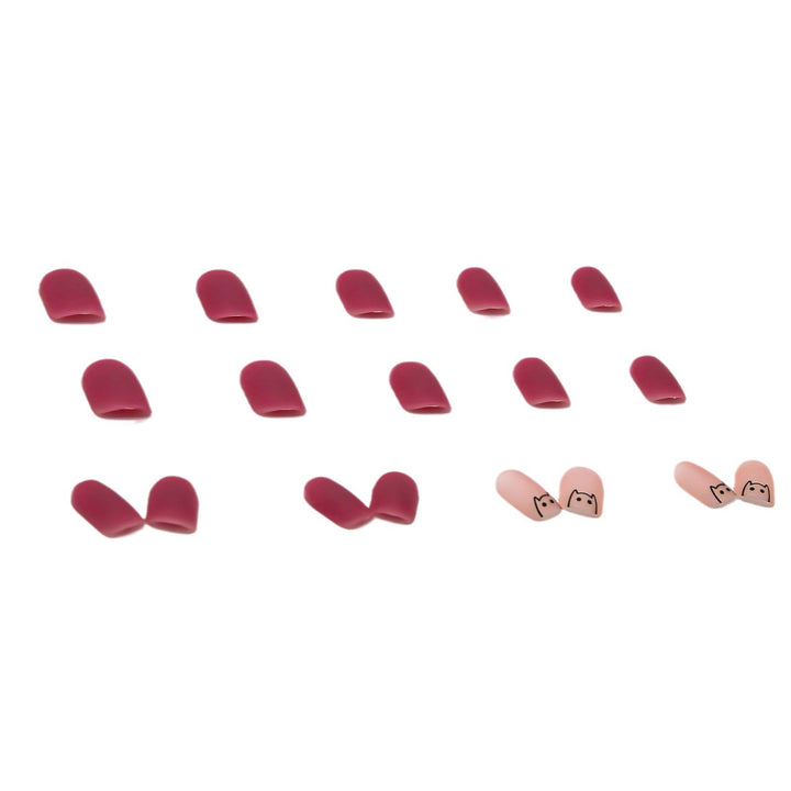 Playful Cartoon-Themed Press-On Nail Design
