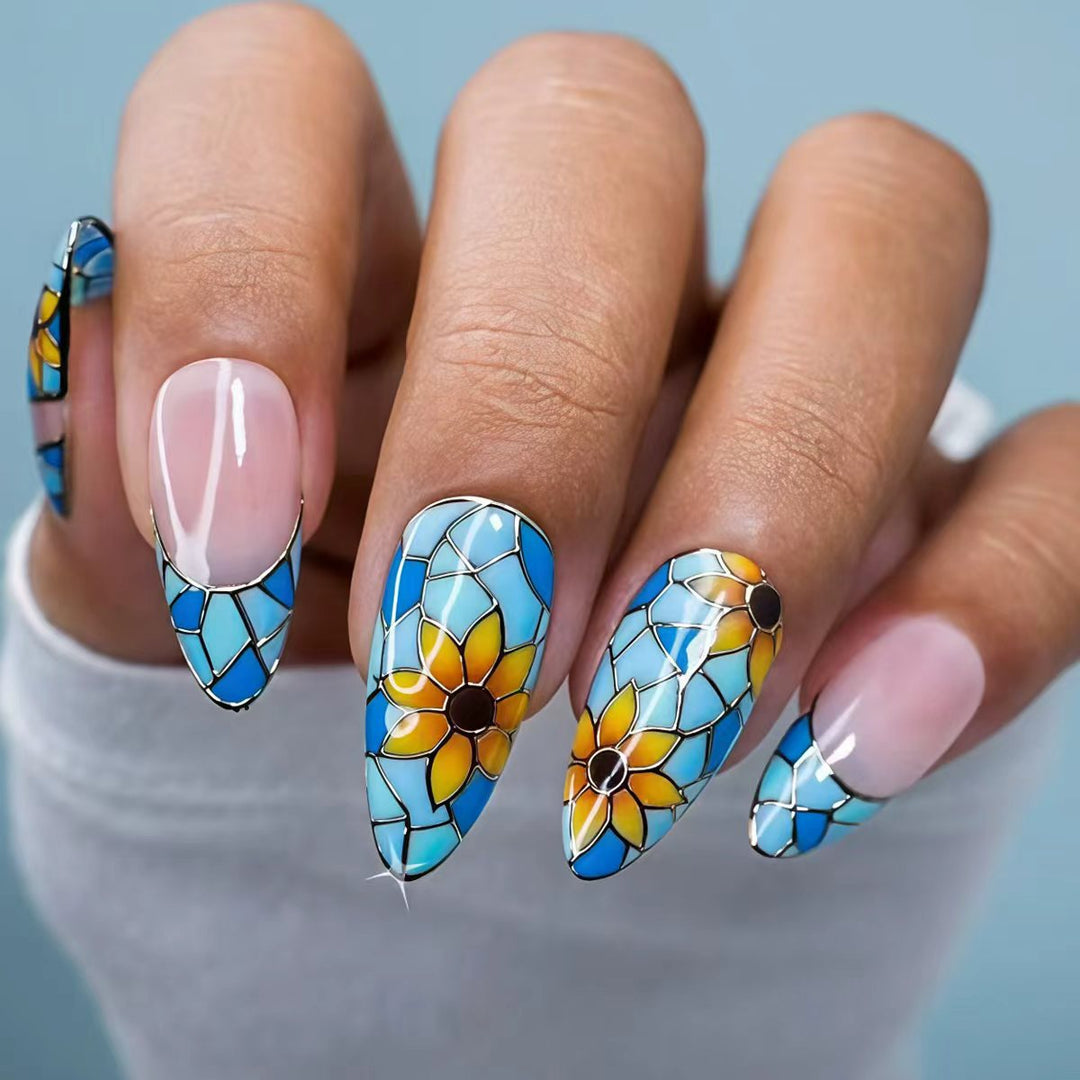 Artistic Stained Glass Nail Art Kalsten
