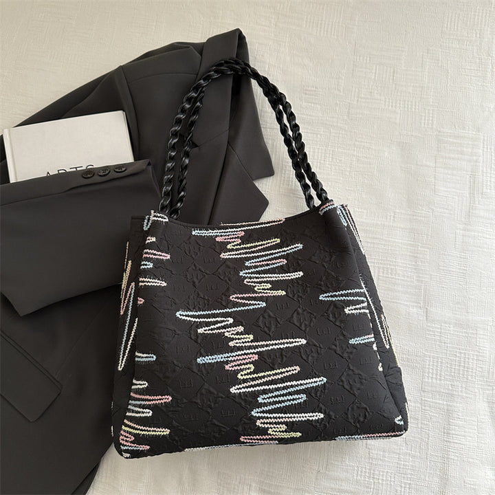 Quilted Decorative Shoulder Bag Kalsten