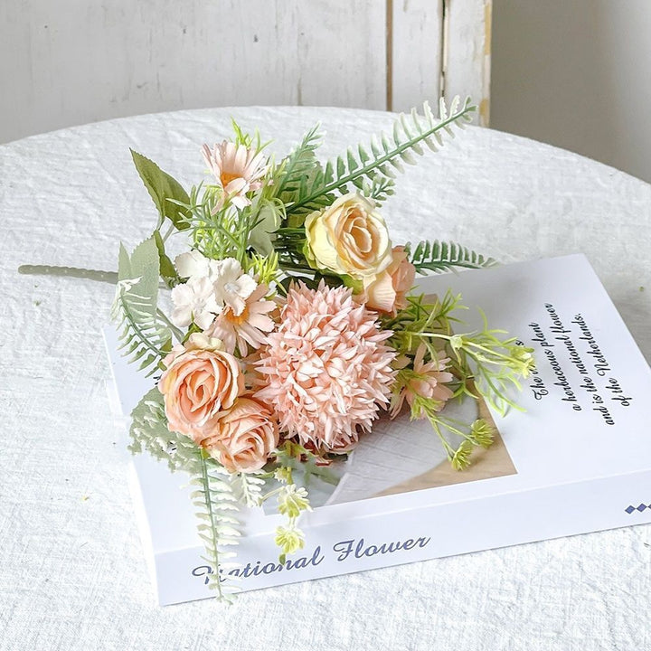 Faux Flower Bouquet Arrangement