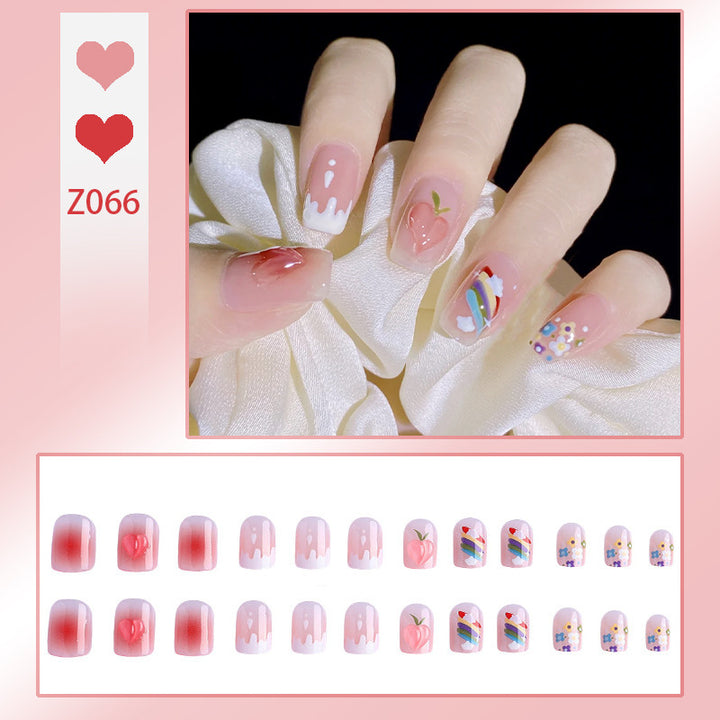 Cute Fruit-Themed Press-On Nail Art Set