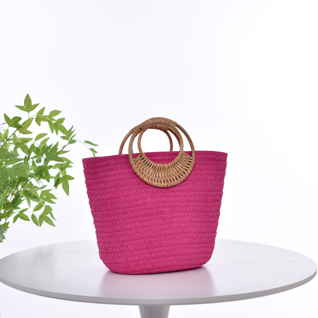 Handbag with Braided Handle Kalsten
