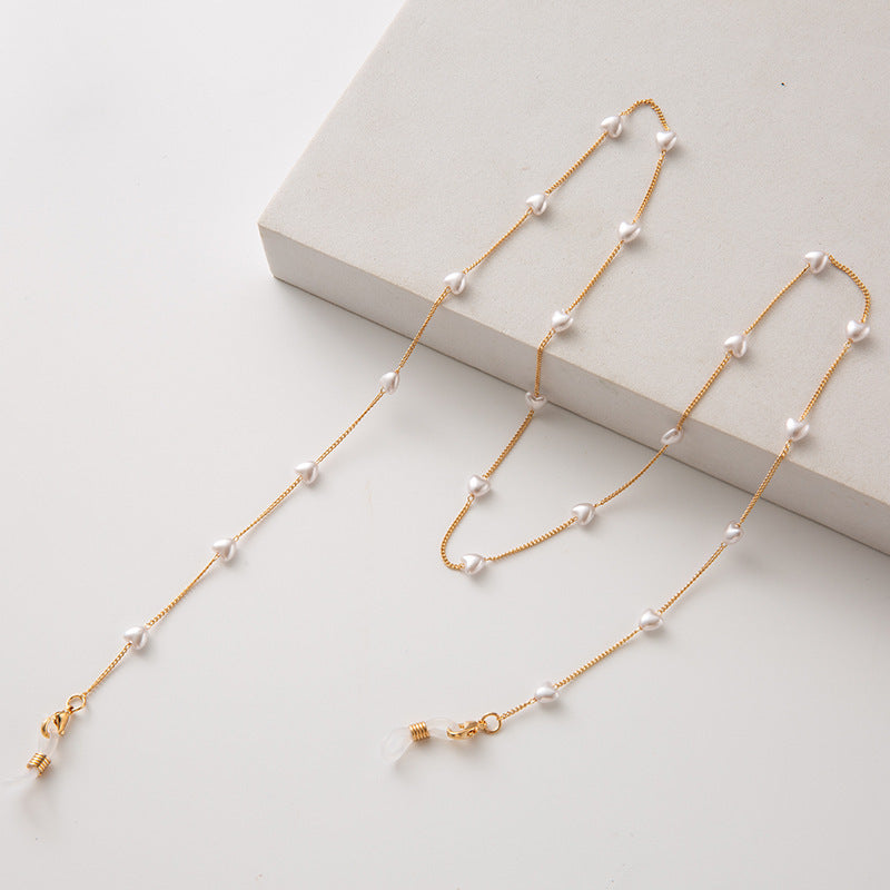 Pearl-Accented Eyewear Chain Kalsten