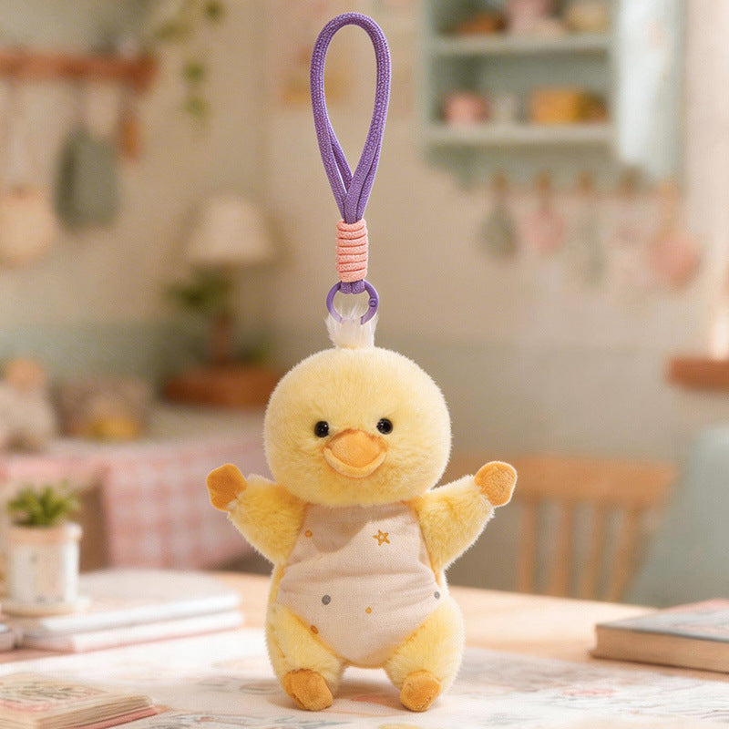Plush Woodland Puppy Bag Charm with Elastic Loop and Soft Fabric Bodysuit Kalsten