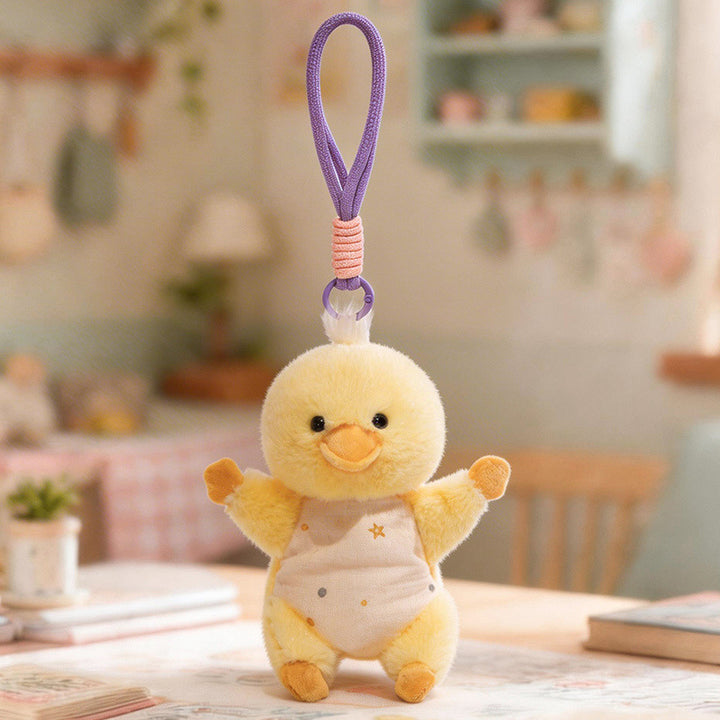 Plush Woodland Puppy Bag Charm with Elastic Loop and Soft Fabric Bodysuit Kalsten