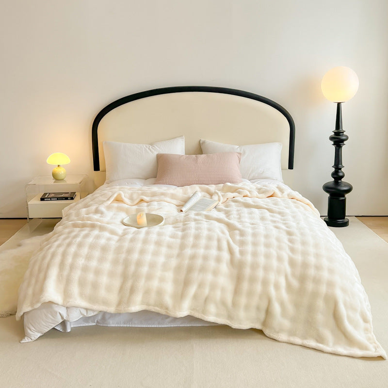 Soft Textured Sherpa Blanket