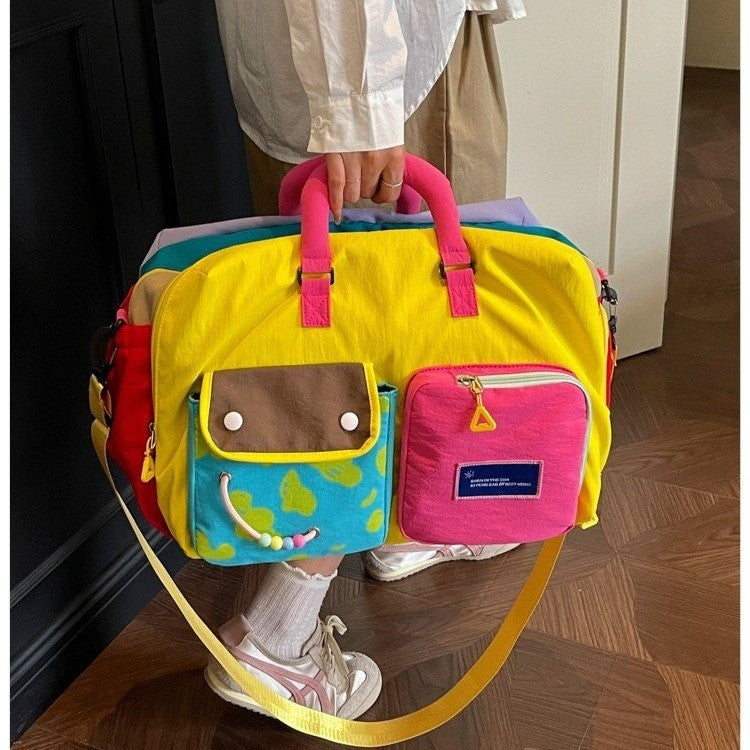 Playful Patterned Weekender Duffle Bag Kalsten
