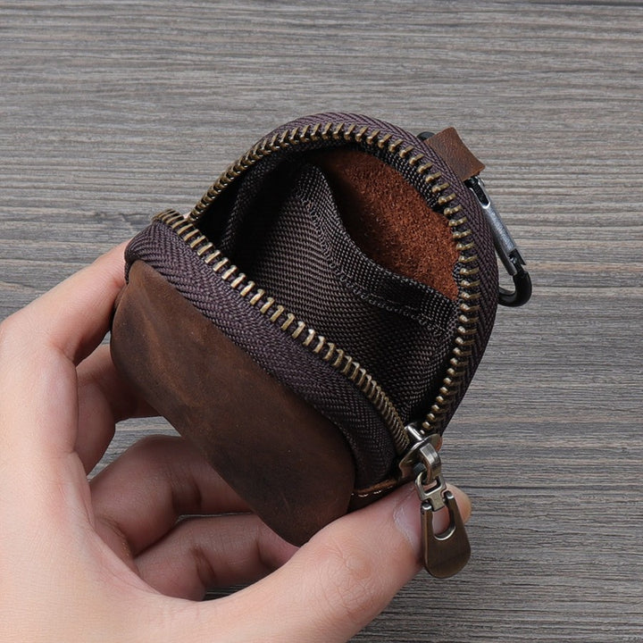 Compact Leather Coin Holder