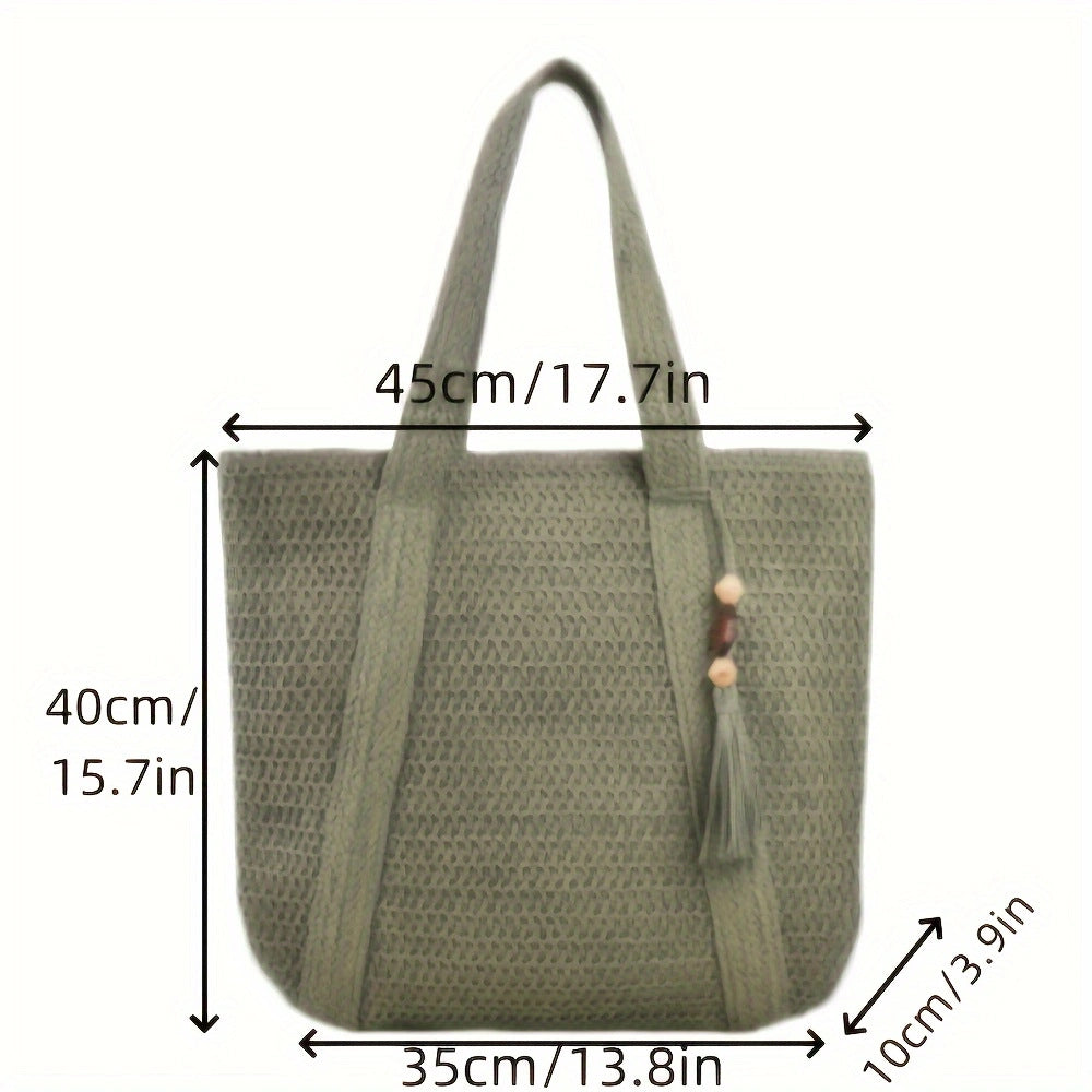 Spacious beach bag with unique woven design Kalsten