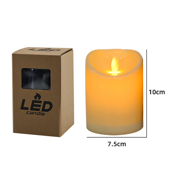 Realistic Flameless Led Wax Pillar Candle