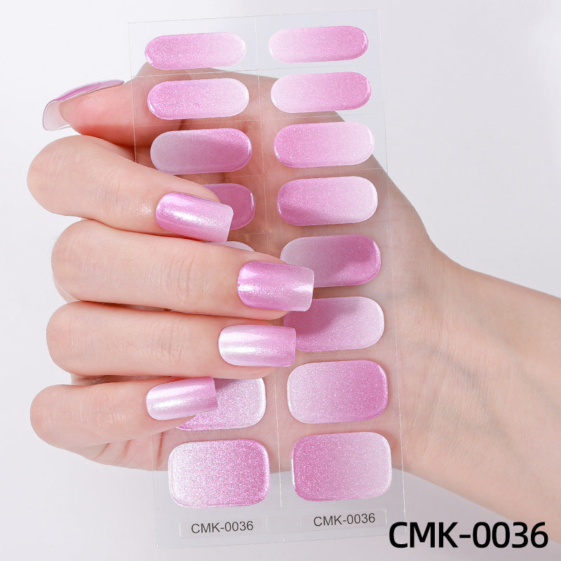 Glitter Finish Nail Wraps