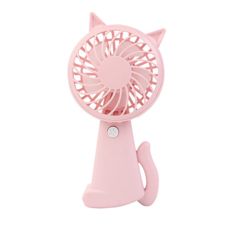 Women's Portable Cat Design Hand Fan Kalsten
